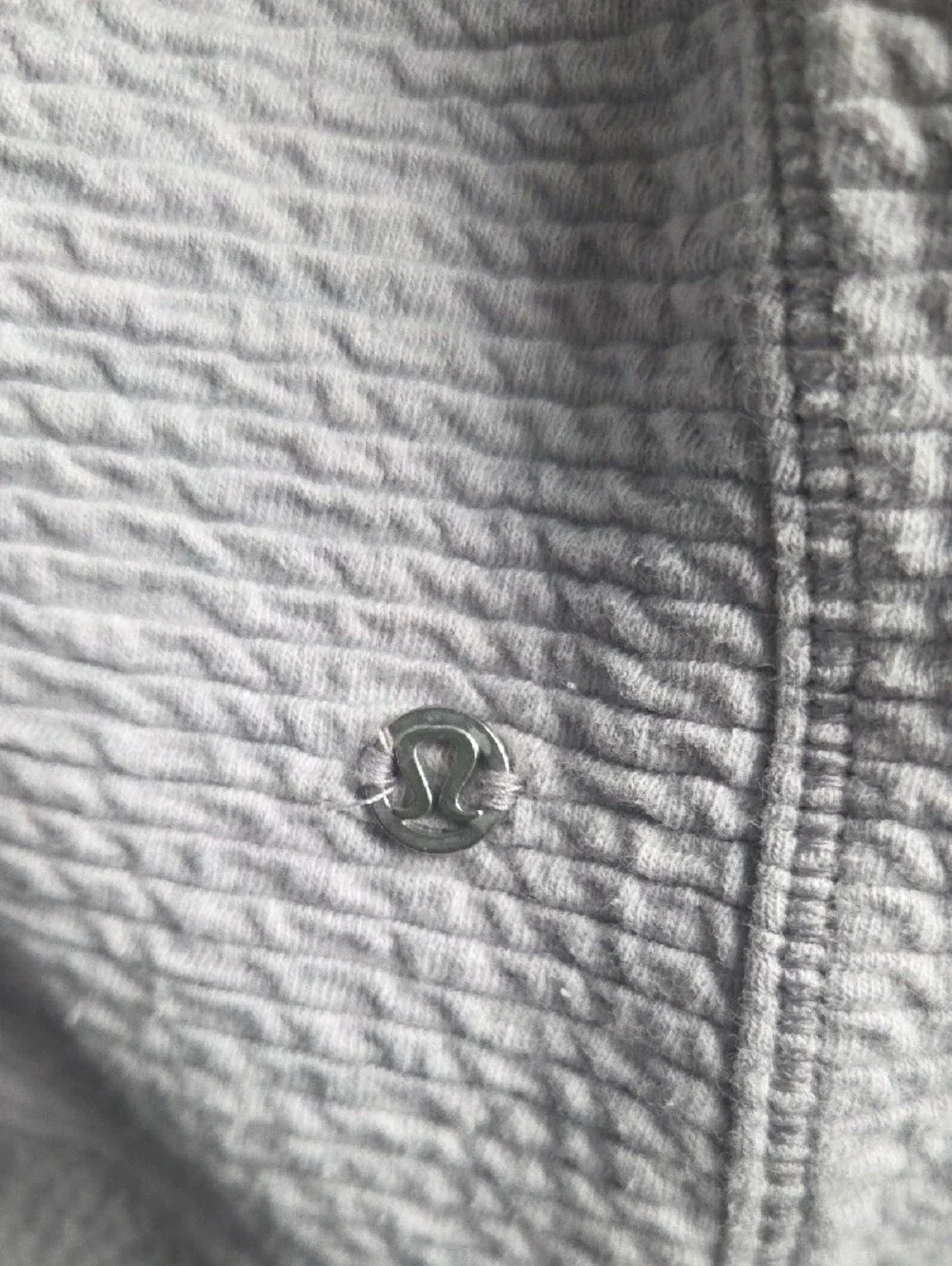 Lululemon Light Gray Women’s Zip-Up Jacket Size 12 - Picture 3 of 7